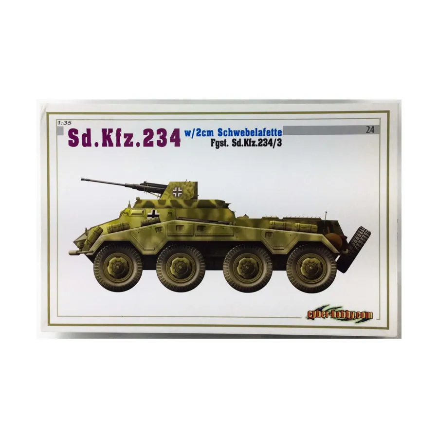 Sd.Kfz. 234 Швебелафетта шириной 2 см (Fgst. Sd.Kfz.234/3), Cyber-Hobby Models - Master Grade Series (1:35)
Sd.Kfz. 234 Швебелафетта шириной 2 см (Fgst. Sd.Kfz.234/3), Cyber-Hobby Models - Master Grade Series (1:35)