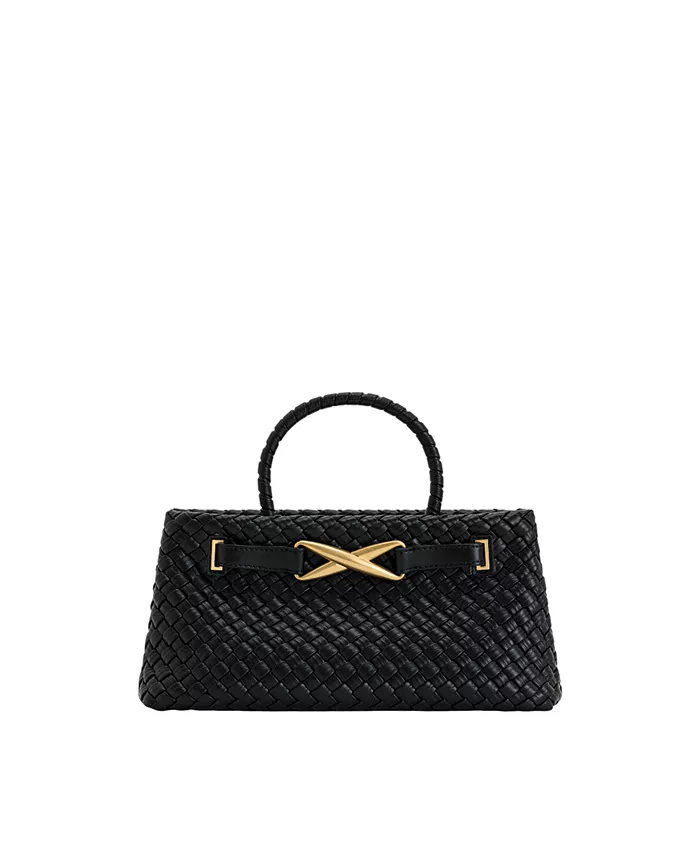 Женская плетеная сумка-тоут Elora небольшого размера JW PEI, черный
Женская плетеная сумка-тоут Elora небольшого размера JW PEI, черный