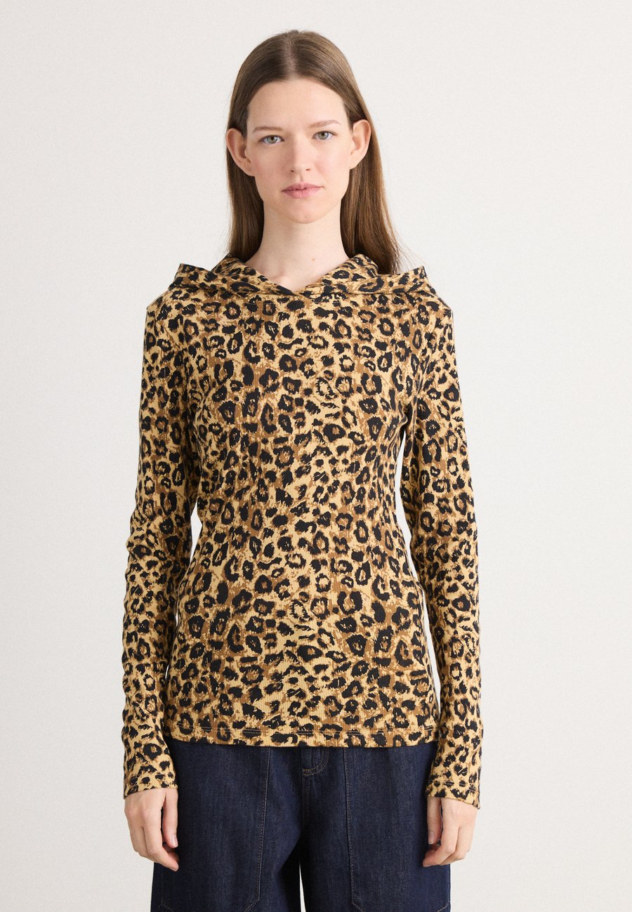 Топ Mads Nørgaard TILLA HOOD, Brown/Black/Brown
Топ Mads Nørgaard TILLA HOOD, Brown/Black/Brown