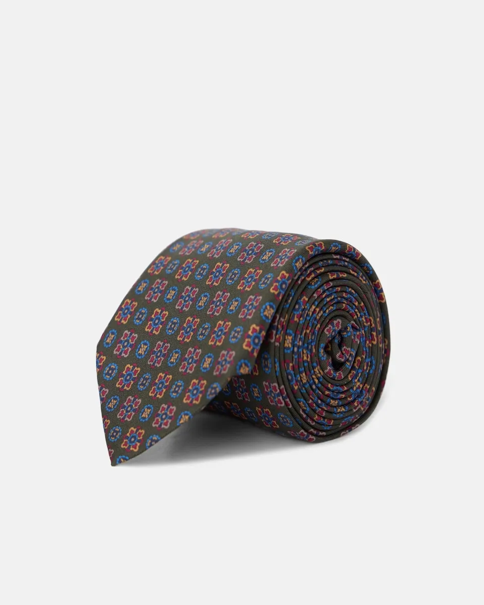 Мужской галстук с мелким геометрическим узором Silbon, зеленый
Мужской галстук с мелким геометрическим узором Silbon, зеленый