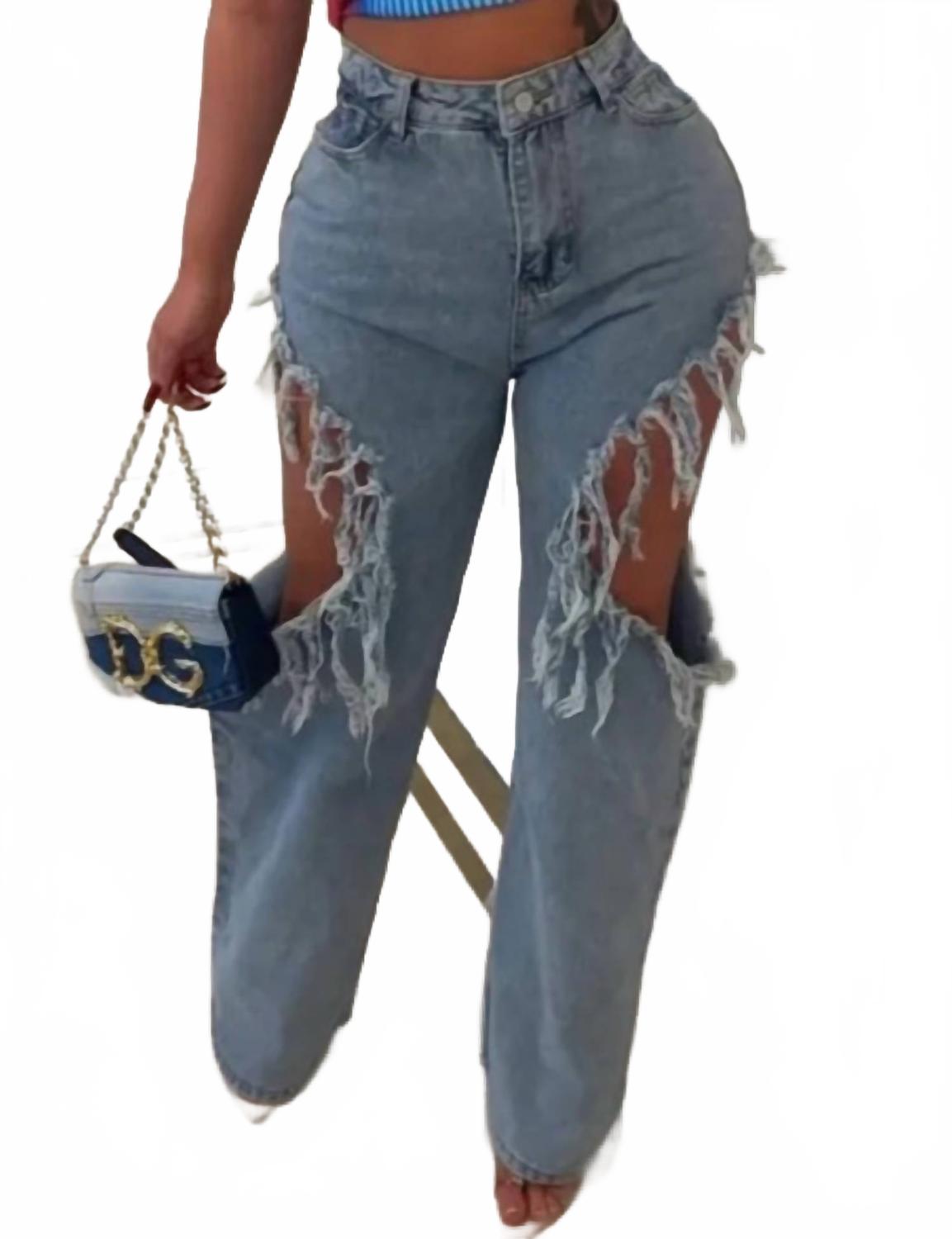 Женские джинсы с боковыми разрезами Fancy Dream USA, Denim
Женские джинсы с боковыми разрезами Fancy Dream USA, Denim