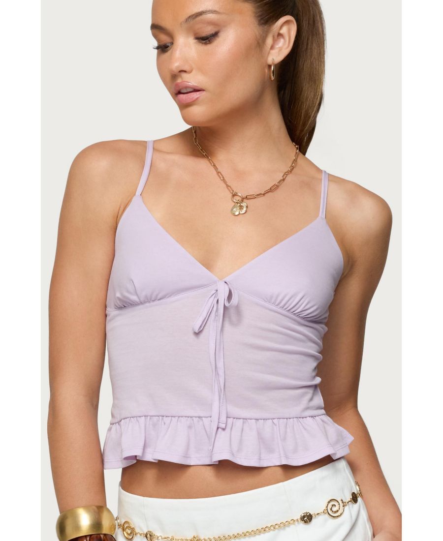 Женская майка Martie с баской Edikted, Lilac
Женская майка Martie с баской Edikted, Lilac