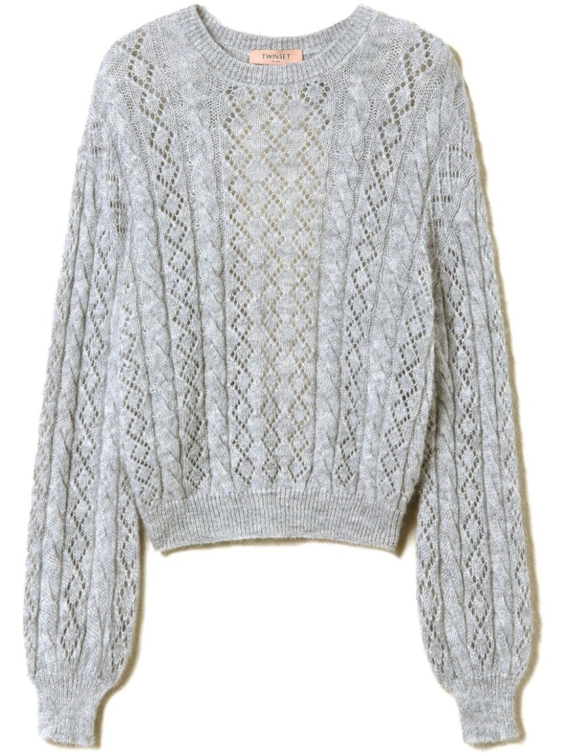TWINSET джемпер фактурной вязки, серый
TWINSET джемпер фактурной вязки, серый