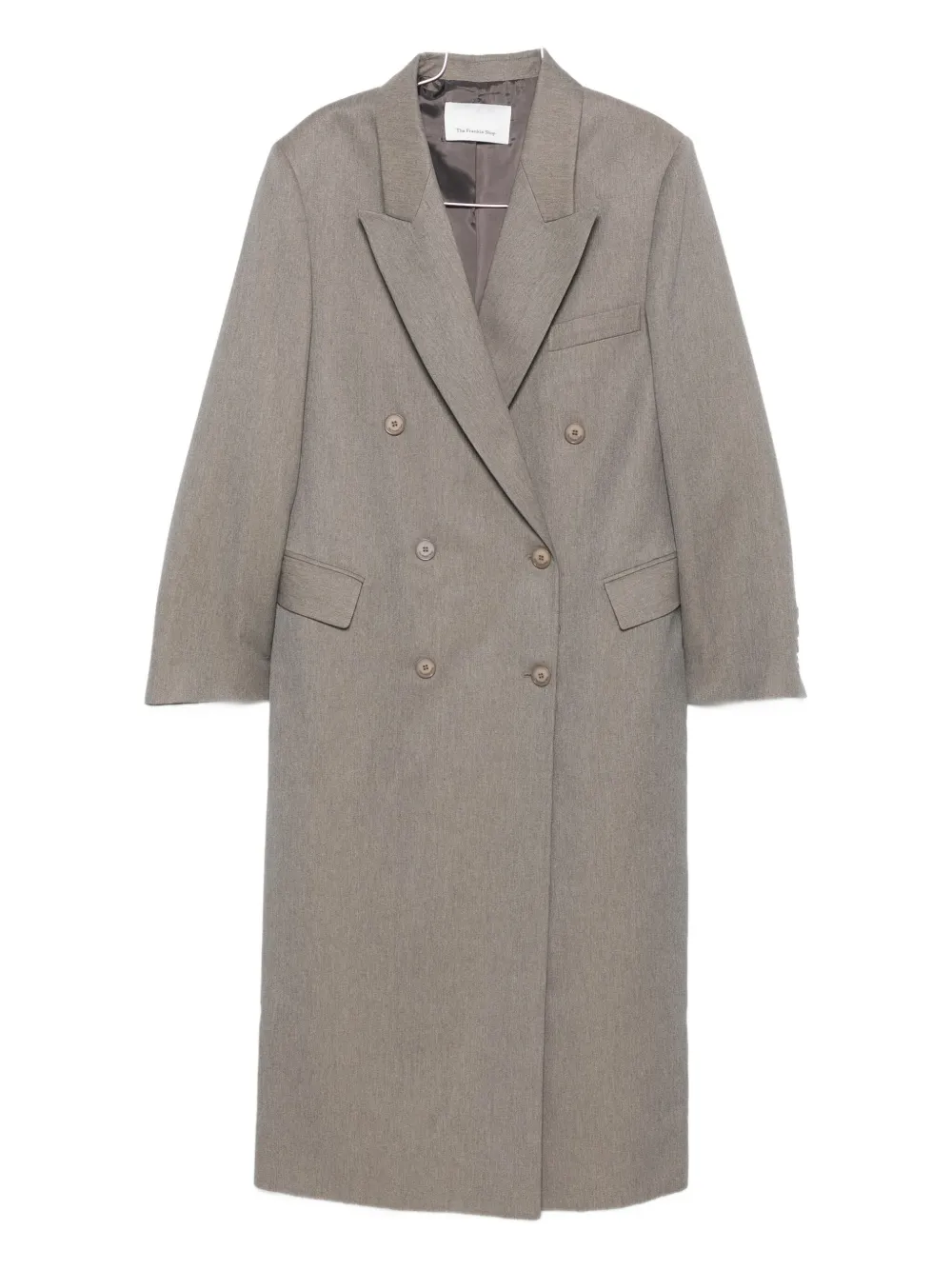 Двубортное пальто с заостренными лацканами The Frankie Shop, серый
Двубортное пальто с заостренными лацканами The Frankie Shop, серый