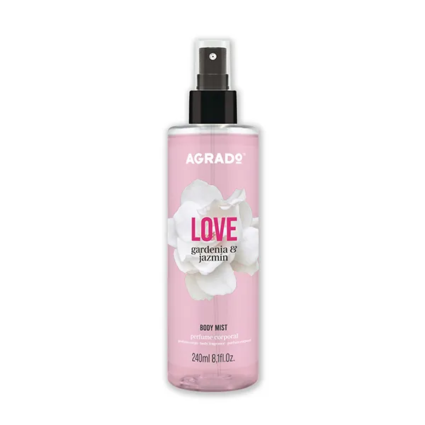 Спрей для тела Body Mist Love Agrado, 240 ml
Спрей для тела Body Mist Love Agrado, 240 ml