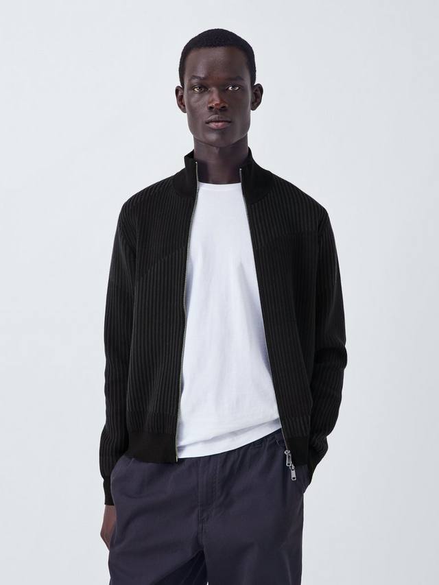 Вязаный джемпер с волнистыми полосками и молнией спереди Kin, Dark Sapphire
Вязаный джемпер с волнистыми полосками и молнией спереди Kin, Dark Sapphire