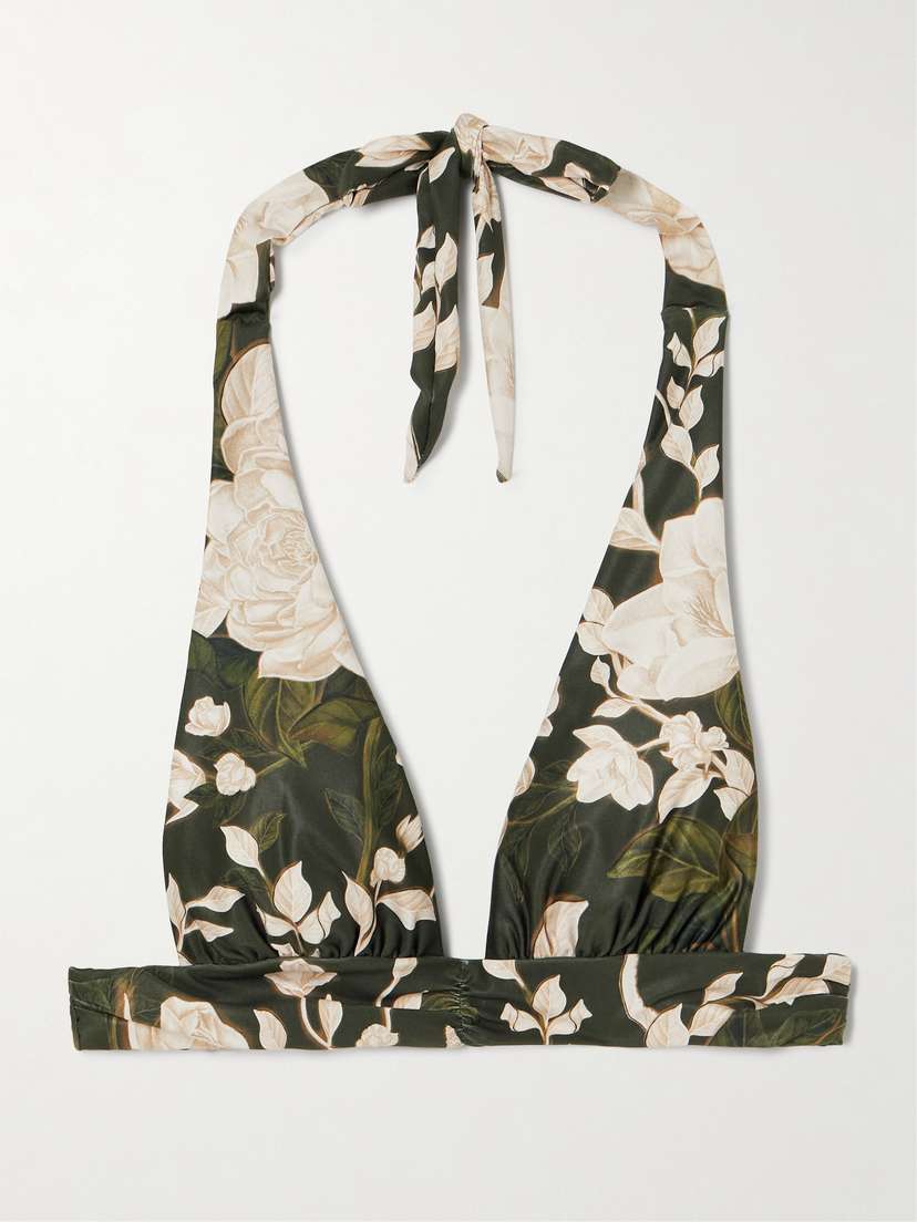 Верх бикини Marimar с цветочным принтом гардении из переработанного материала с халтернеем Agua By Agua Bendita, зеленый
Верх бикини Marimar с цветочным принтом гардении из переработанного материала с халтернеем Agua By Agua Bendita, зеленый