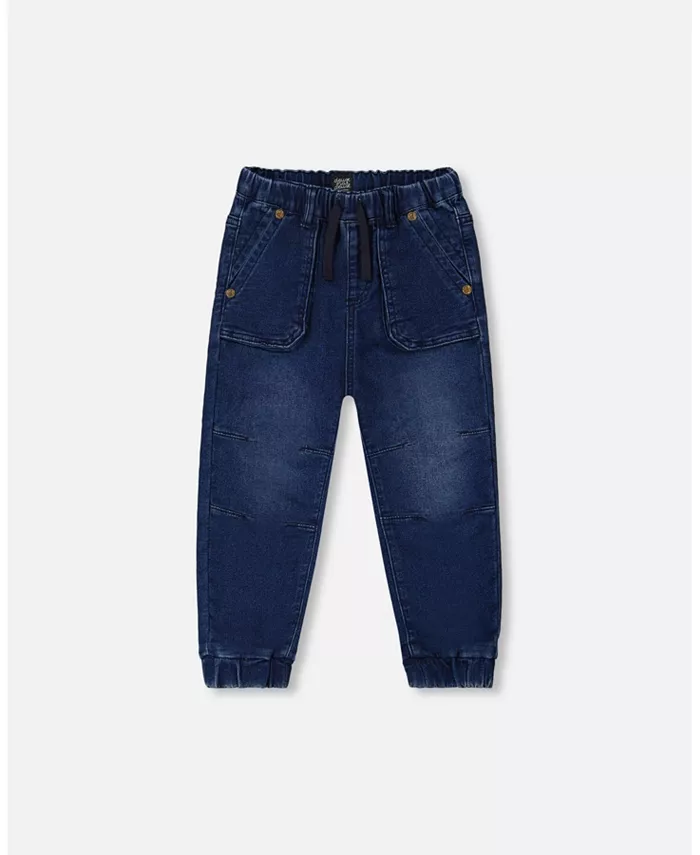 Детские джинсовые брюки-джоггеры для мальчиков из велюрового денима, цвет темный деним - для малышей/детей Deux par Deux, синий
Детские джинсовые брюки-джоггеры для мальчиков из велюрового денима, цвет темный деним - для малышей/детей Deux par Deux, синий