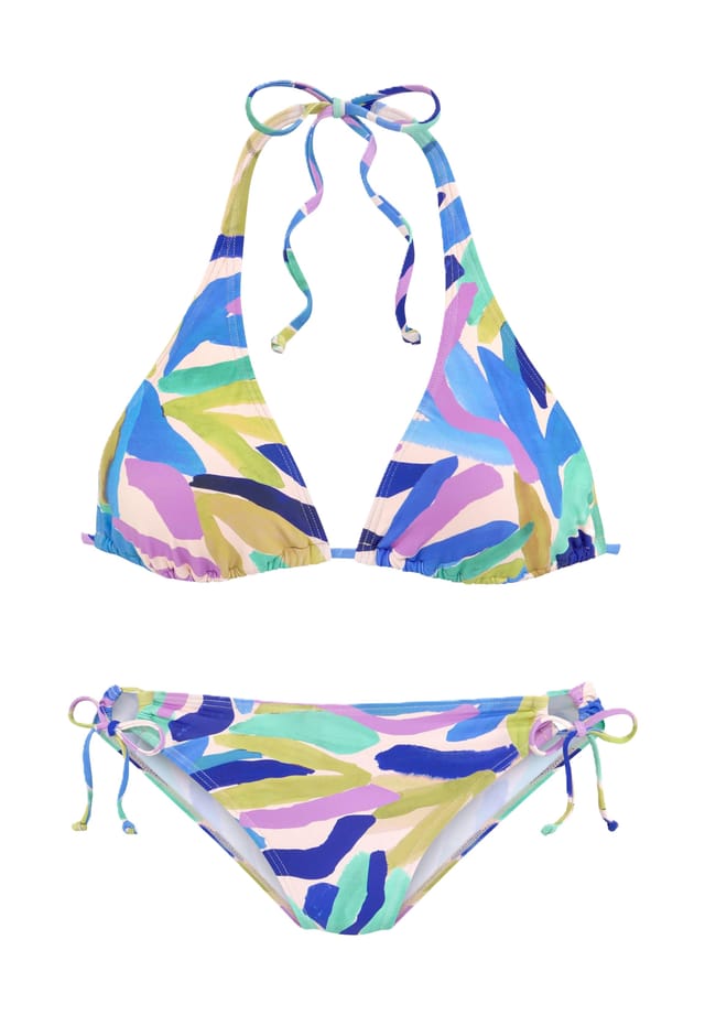 Бикини с застежкой-хомутиком и съемными мягкими чашечками S.Oliver, зеленый
Бикини с застежкой-хомутиком и съемными мягкими чашечками S.Oliver, зеленый