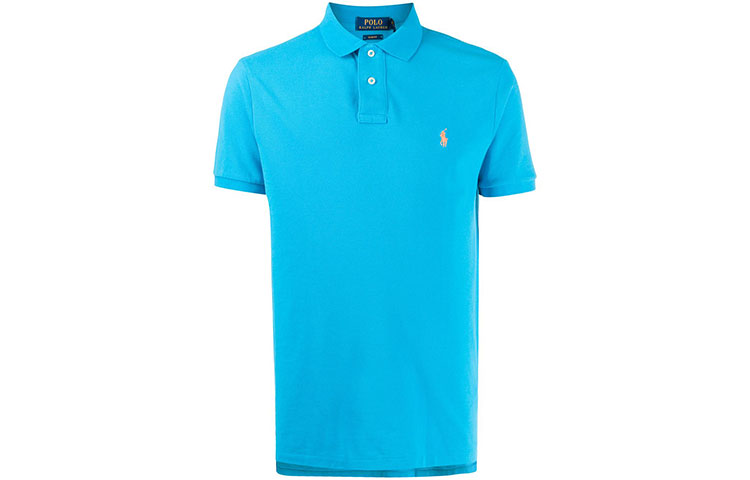 Футболка поло с коротким рукавом и вышитым логотипом Polo Ralph Lauren, синяя
Футболка поло с коротким рукавом и вышитым логотипом Polo Ralph Lauren, синяя