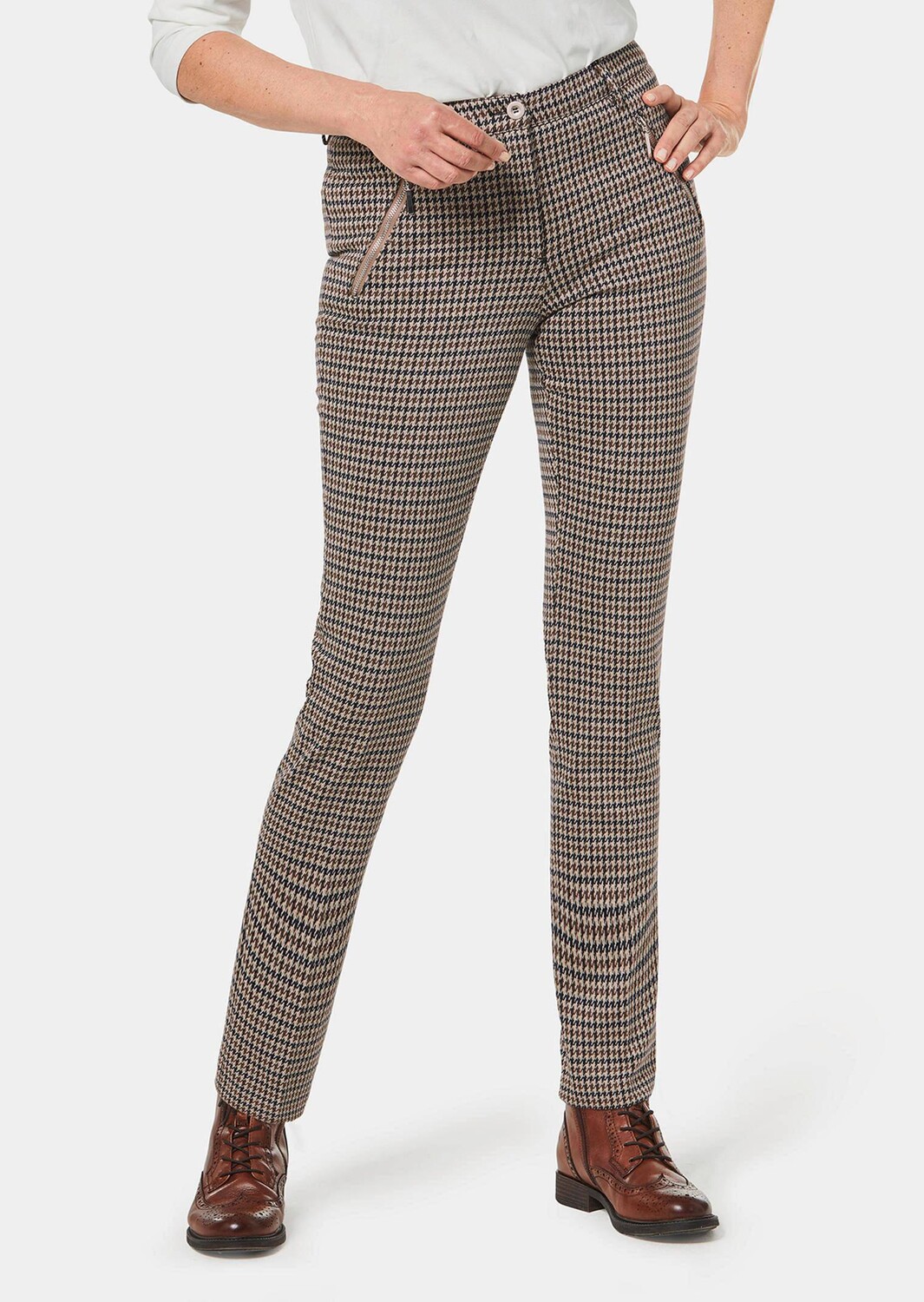 Брюки GOLDNER Hose, цвет mocca/gemustert
Брюки GOLDNER Hose, цвет mocca/gemustert