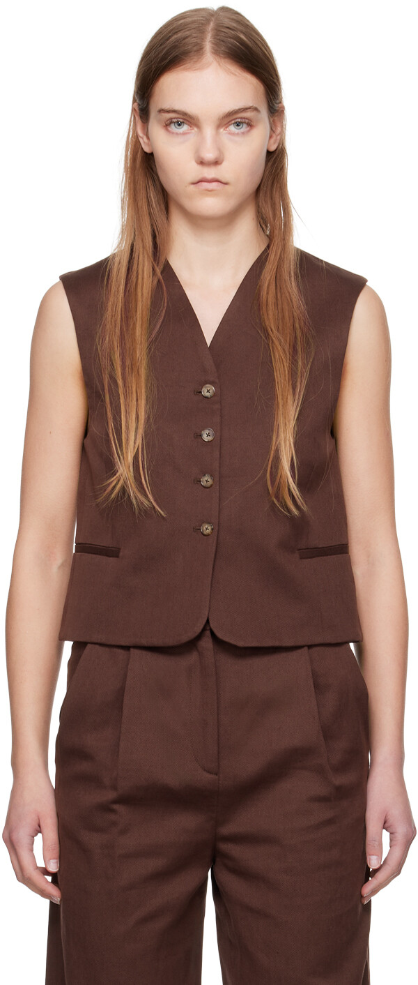 Коричневый жилет Iba Loulou Studio
Коричневый жилет Iba Loulou Studio