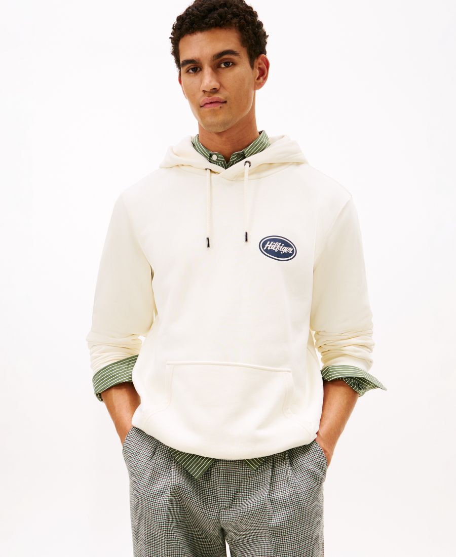 Мужская толстовка с капюшоном стандартного кроя для автозаправочной станции Tommy Hilfiger, Ivory Petal
Мужская толстовка с капюшоном стандартного кроя для автозаправочной станции Tommy Hilfiger, Ivory Petal