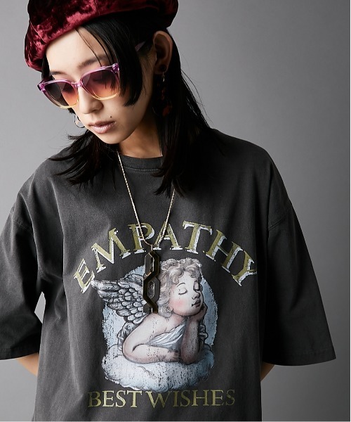 GEVS. Футболка из хлопка с пигментным принтом, GEVS
GEVS. Футболка из хлопка с пигментным принтом, GEVS