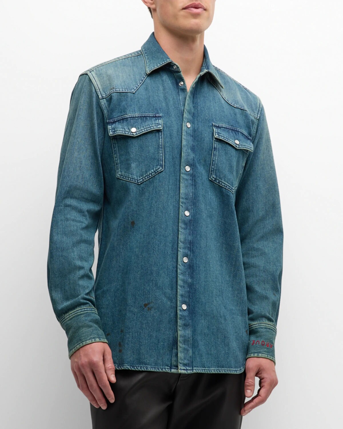 Мужская джинсовая рубашка Journey Dirty Wash Golden Goose, цвет Blue
Мужская джинсовая рубашка Journey Dirty Wash Golden Goose, цвет Blue