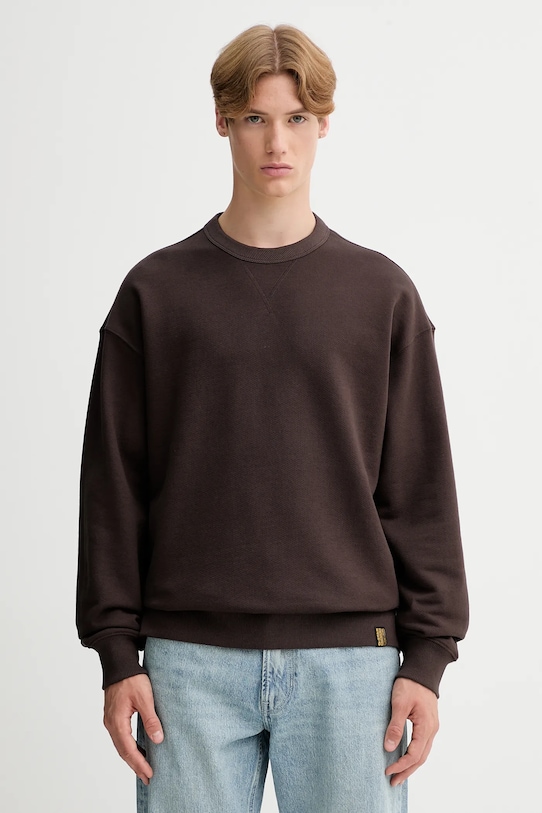 Хлопковая толстовка G-Star, коричневый
Хлопковая толстовка G-Star, коричневый
