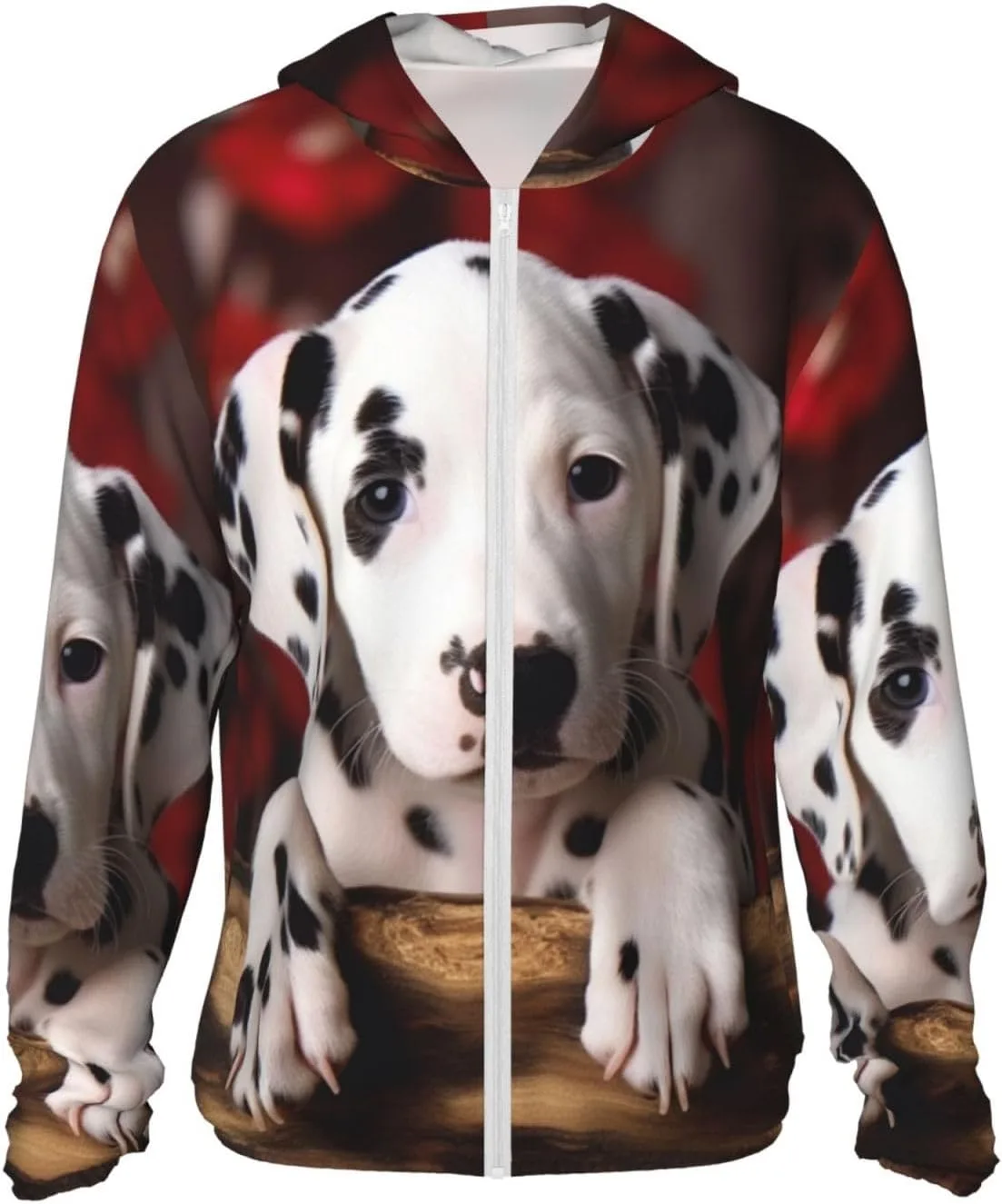 Полный замок UPF 50+ с капюшоном в далматинском принте и карманом BTCOWZRV
Полный замок UPF 50+ с капюшоном в далматинском принте и карманом BTCOWZRV