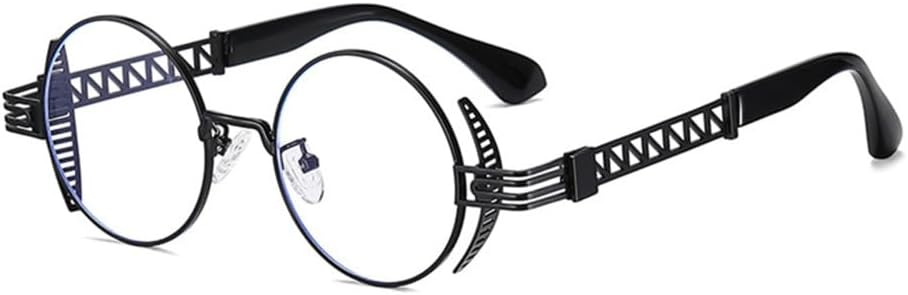 Круглые солнцезащитные очки в стиле стимпанк для мужчин и женщин, ретро, металлические аксессуары, готические очки с защитой от УФ-излучения UV400 и зеркальными линзами в стиле панк VFDHN, 2 Black Transparent
Круглые солнцезащитные очки в стиле стимпанк для мужчин и женщин, ретро, металлические аксессуары, готические очки с защитой от УФ-излучения UV400 и зеркальными линзами в стиле панк VFDHN, 2 Black Transparent