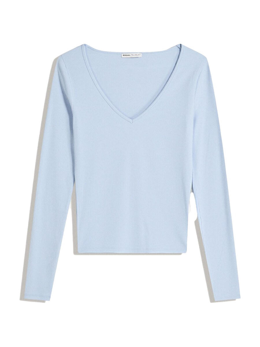 Лонгслив Bershka, Light blue
Лонгслив Bershka, Light blue