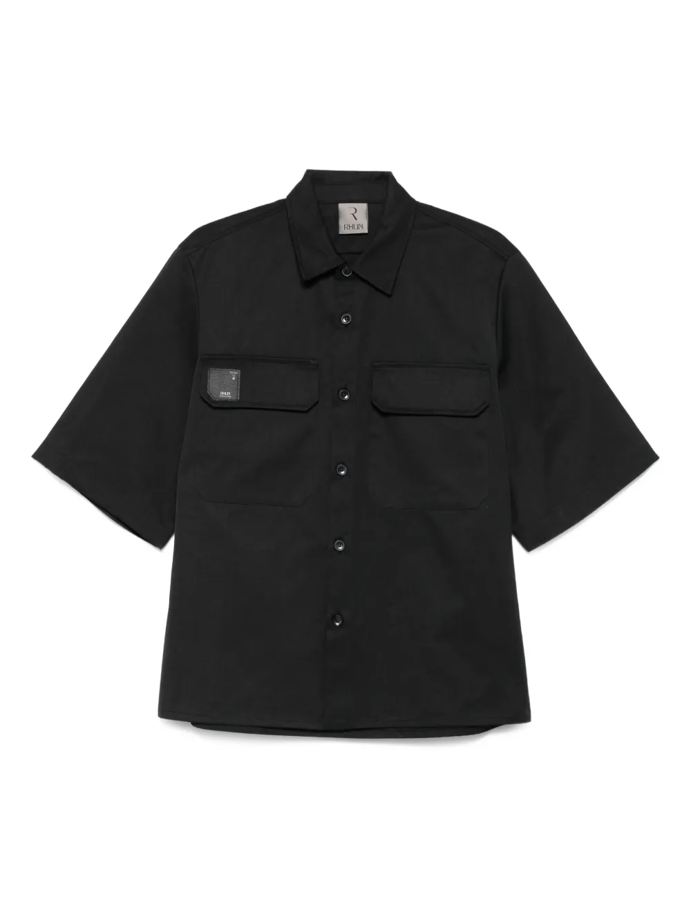 Рубашка с короткими рукавами и логотипом Rhun, черный
Рубашка с короткими рукавами и логотипом Rhun, черный