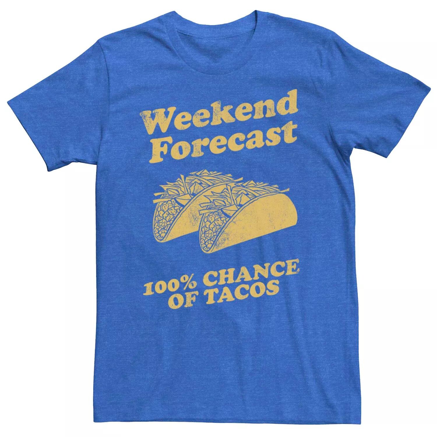 Мужская футболка Weekend Taco Forecast с графическим рисунком Licensed Character
Мужская футболка Weekend Taco Forecast с графическим рисунком Licensed Character