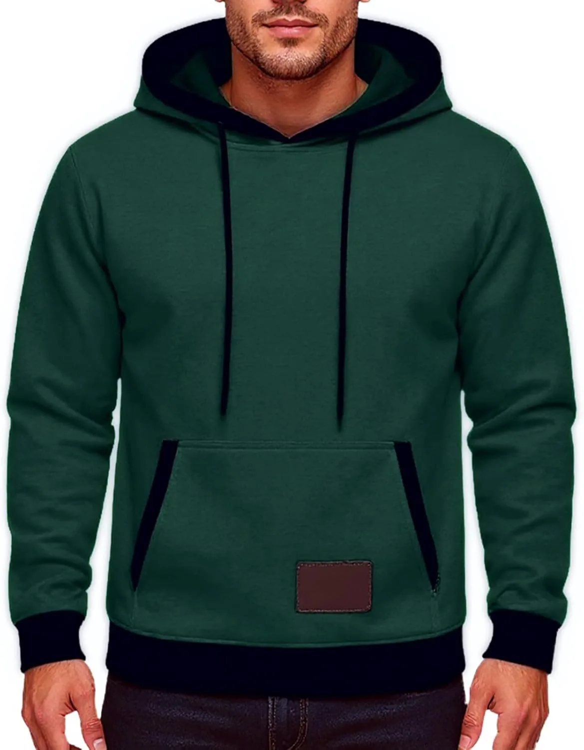 Мужской худи с капюшоном и карманами
Мужской худи с капюшоном и карманами