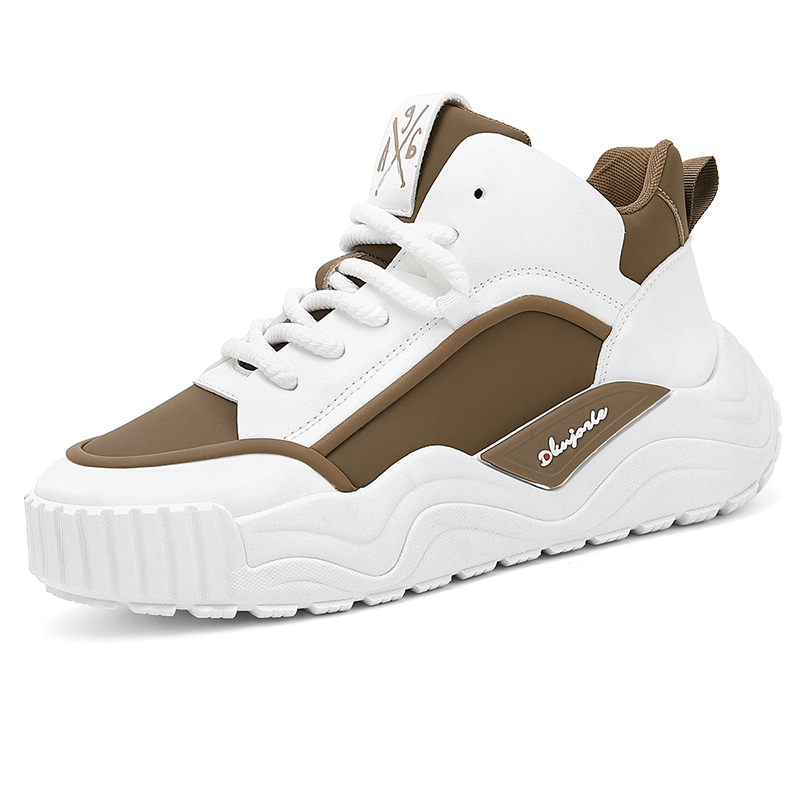 Мужские повседневные туфли средней высоты с амортизацией, противоскользящие, износостойкие, поддерживающие и балансирующие Boogie Bear, White Khaki
Мужские повседневные туфли средней высоты с амортизацией, противоскользящие, износостойкие, поддерживающие и балансирующие Boogie Bear, White Khaki