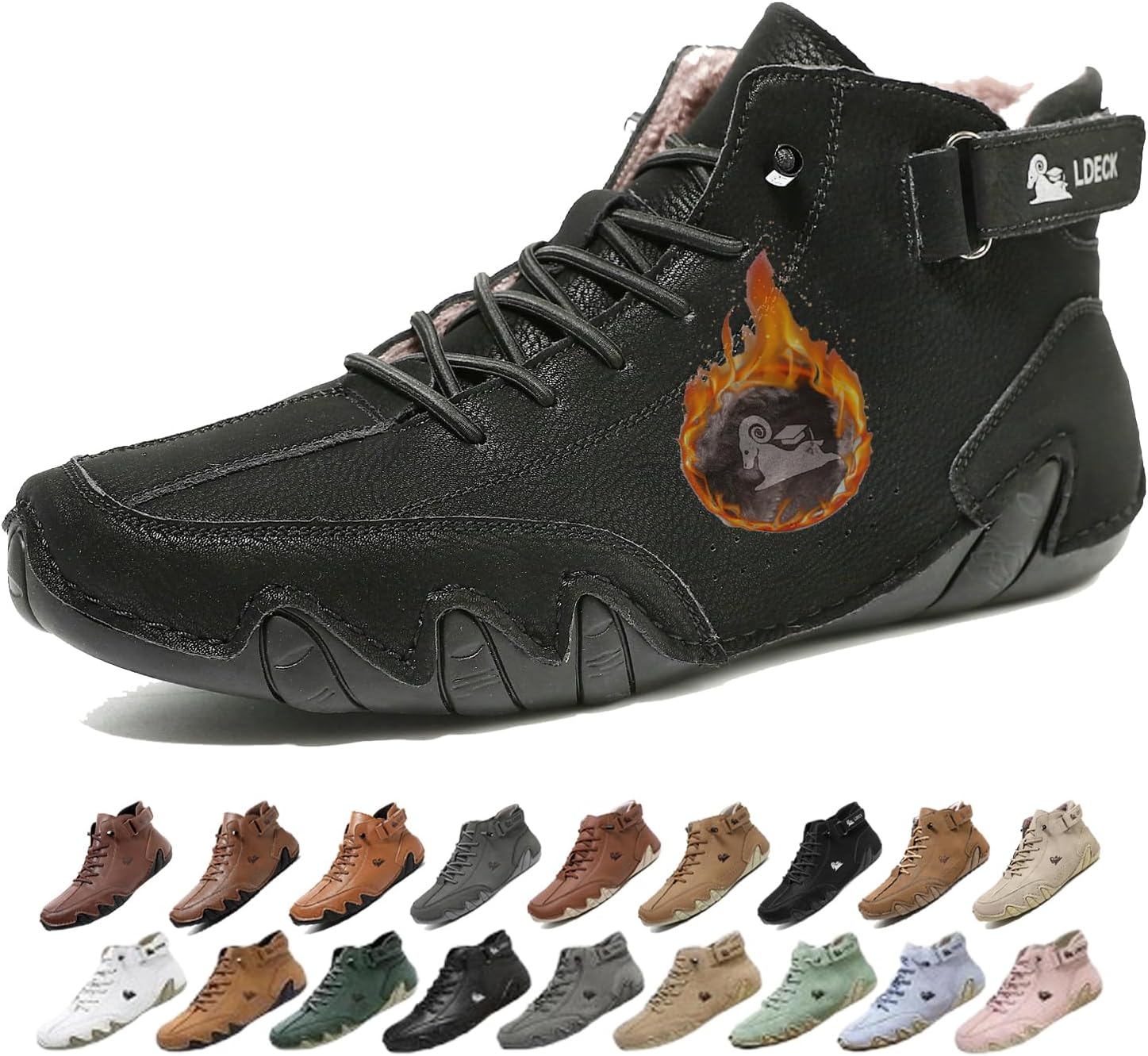 Мужские водонепроницаемые зимние снежные ботинки с ортопедической поддержкой: легкие противоскользящие походные ботинки с теплой дышащей подкладкой для комфорта при ходьбе в холодную погоду весь день Generic, черный
Мужские водонепроницаемые зимние снежные ботинки с ортопедической поддержкой: легкие противоскользящие походные ботинки с теплой дышащей подкладкой для комфорта при ходьбе в холодную погоду весь день Generic, черный