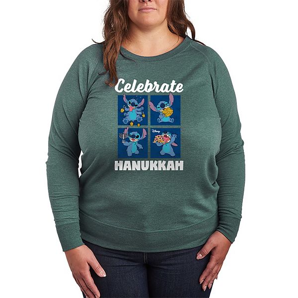 Футболка с длинным рукавом Lilo & Stitch Celebrate Hanukkah из френч-терри plus size Disney, Heather Juniper
Футболка с длинным рукавом Lilo & Stitch Celebrate Hanukkah из френч-терри plus size Disney, Heather Juniper