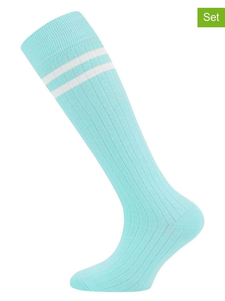 Ewers Комплект из 2 пар: высокие носки до колена, светло-голубого цвета
Ewers Комплект из 2 пар: высокие носки до колена, светло-голубого цвета
