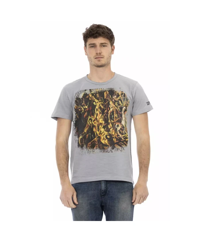 Мужская футболка из серого хлопка Trussardi, серый
Мужская футболка из серого хлопка Trussardi, серый