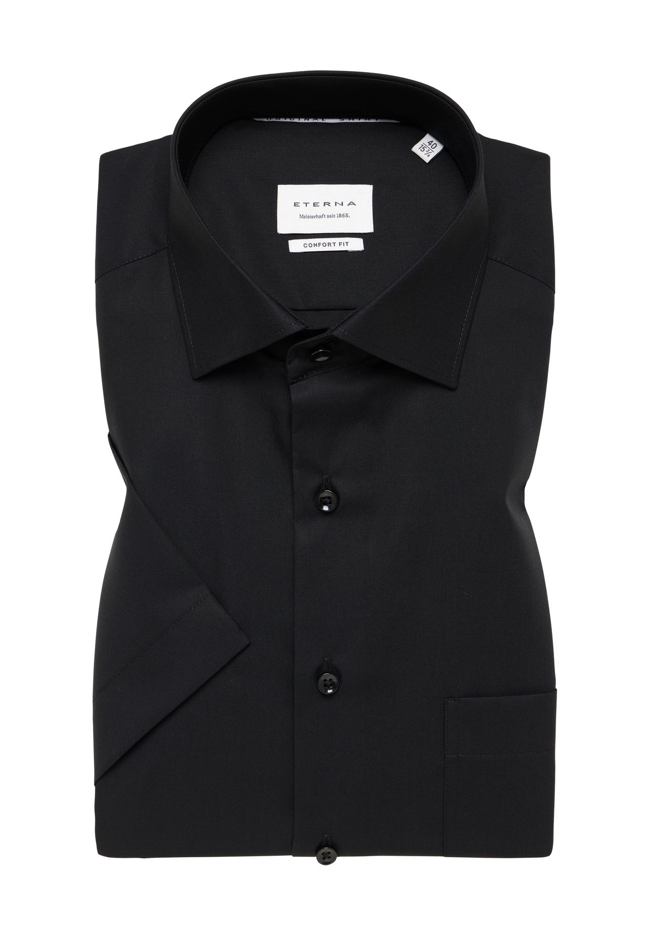 Рубашка Original Shirt Деловая, с короткими рукавами, комфортной посадки, мужская ETERNA, цвет 39 Schwarz
Рубашка Original Shirt Деловая, с короткими рукавами, комфортной посадки, мужская ETERNA, цвет 39 Schwarz