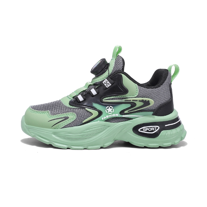 Дышащие амортизирующие детские кроссовки для бега YUZHAOLIN, черный/зеленый 
Дышащие амортизирующие детские кроссовки для бега YUZHAOLIN, черный/зеленый
