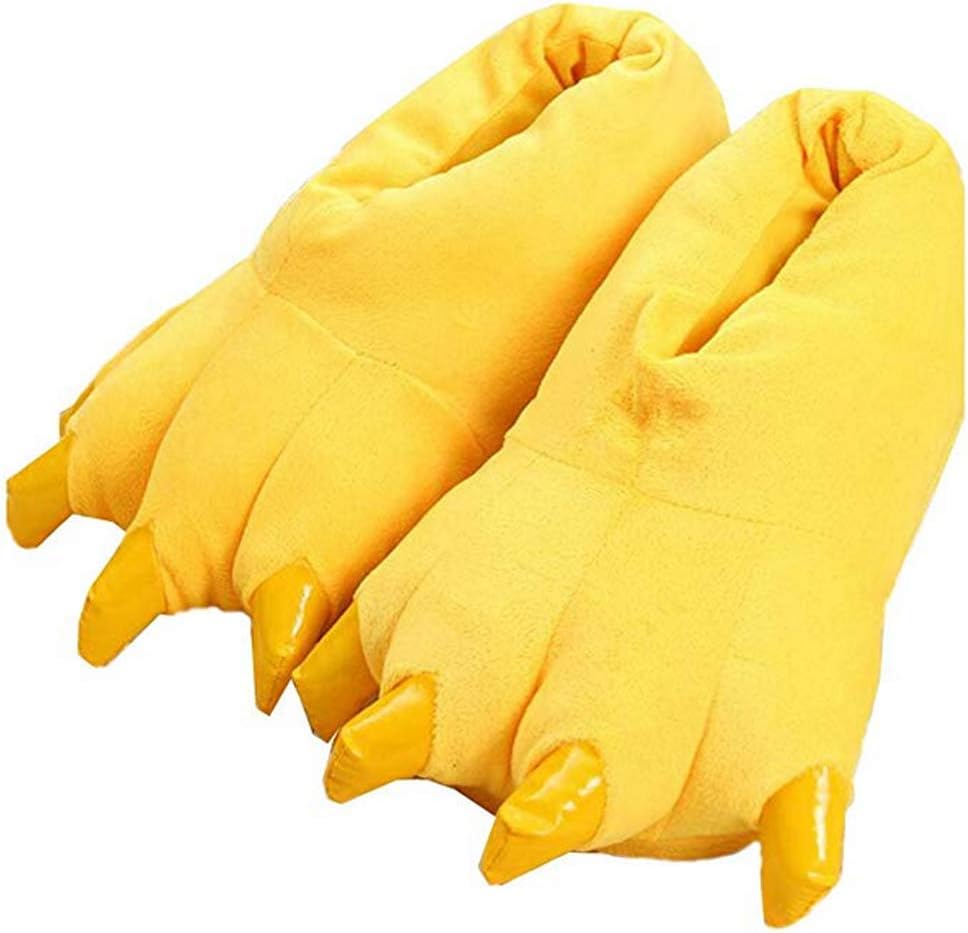 Домашние плюшевые тапочки HengQiu унисекс с дизайном динозавровых лап и когтей- мягкие и теплые, желтый
Домашние плюшевые тапочки HengQiu унисекс с дизайном динозавровых лап и когтей- мягкие и теплые, желтый