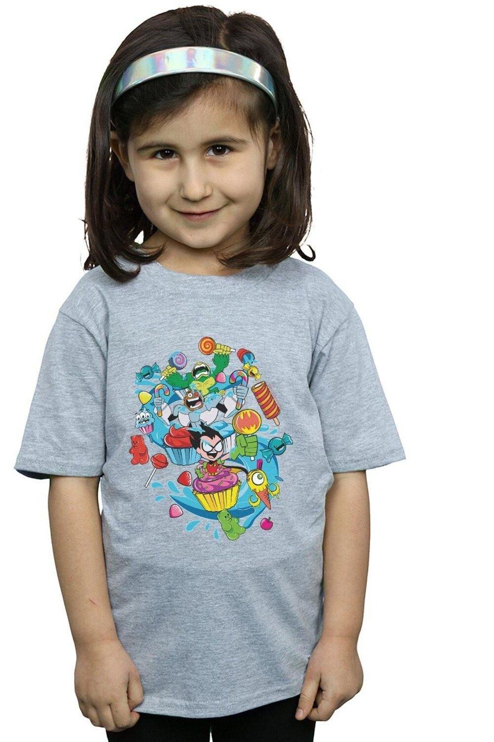 Хлопковая футболка Teen Titans Go Candy Mania DC Comics, серый
Хлопковая футболка Teen Titans Go Candy Mania DC Comics, серый