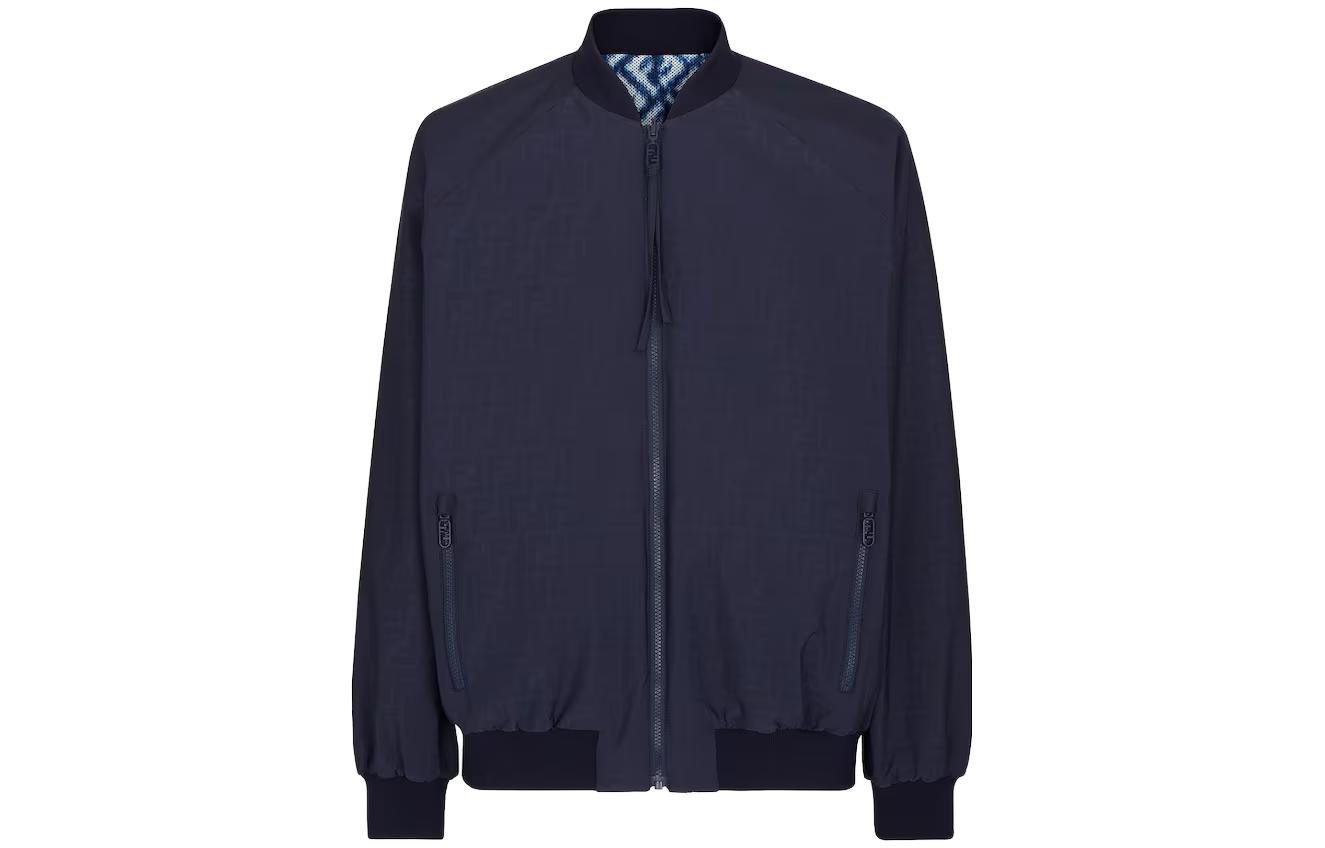 Куртка-бомбер на молнии с принтом Ff по всей поверхности Fendi, синий
Куртка-бомбер на молнии с принтом Ff по всей поверхности Fendi, синий