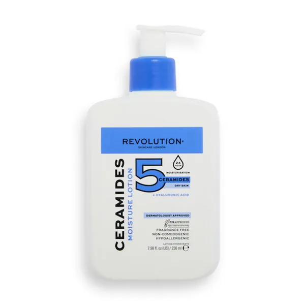5 керамидов+Гиалуроновая кислота Loción Hidratante Revolution Skincare, 236 ml
5 керамидов+Гиалуроновая кислота Loción Hidratante Revolution Skincare, 236 ml