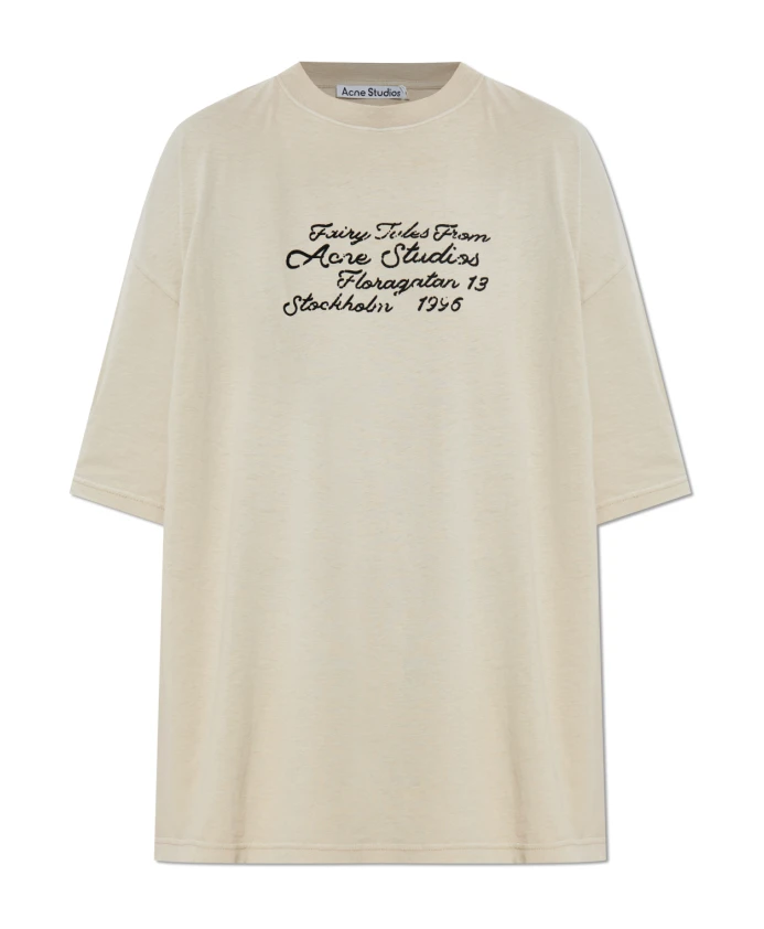 Футболка с логотипом Acne Studios, бежевый
Футболка с логотипом Acne Studios, бежевый