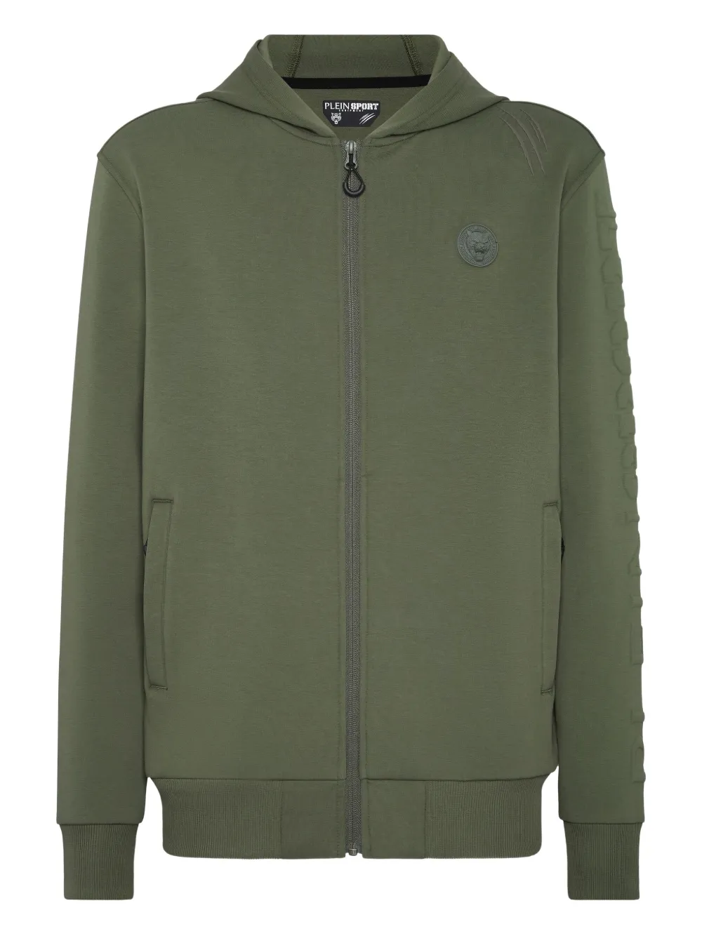 Худи на молнии с тисненым логотипом Plein Sport, зеленый
Худи на молнии с тисненым логотипом Plein Sport, зеленый