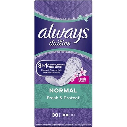 Ежедневные полотенца Always Right Fresh & Protect, 30 шт. в упаковке — набор из 1 шт.
Ежедневные полотенца Always Right Fresh & Protect, 30 шт. в упаковке — набор из 1 шт.