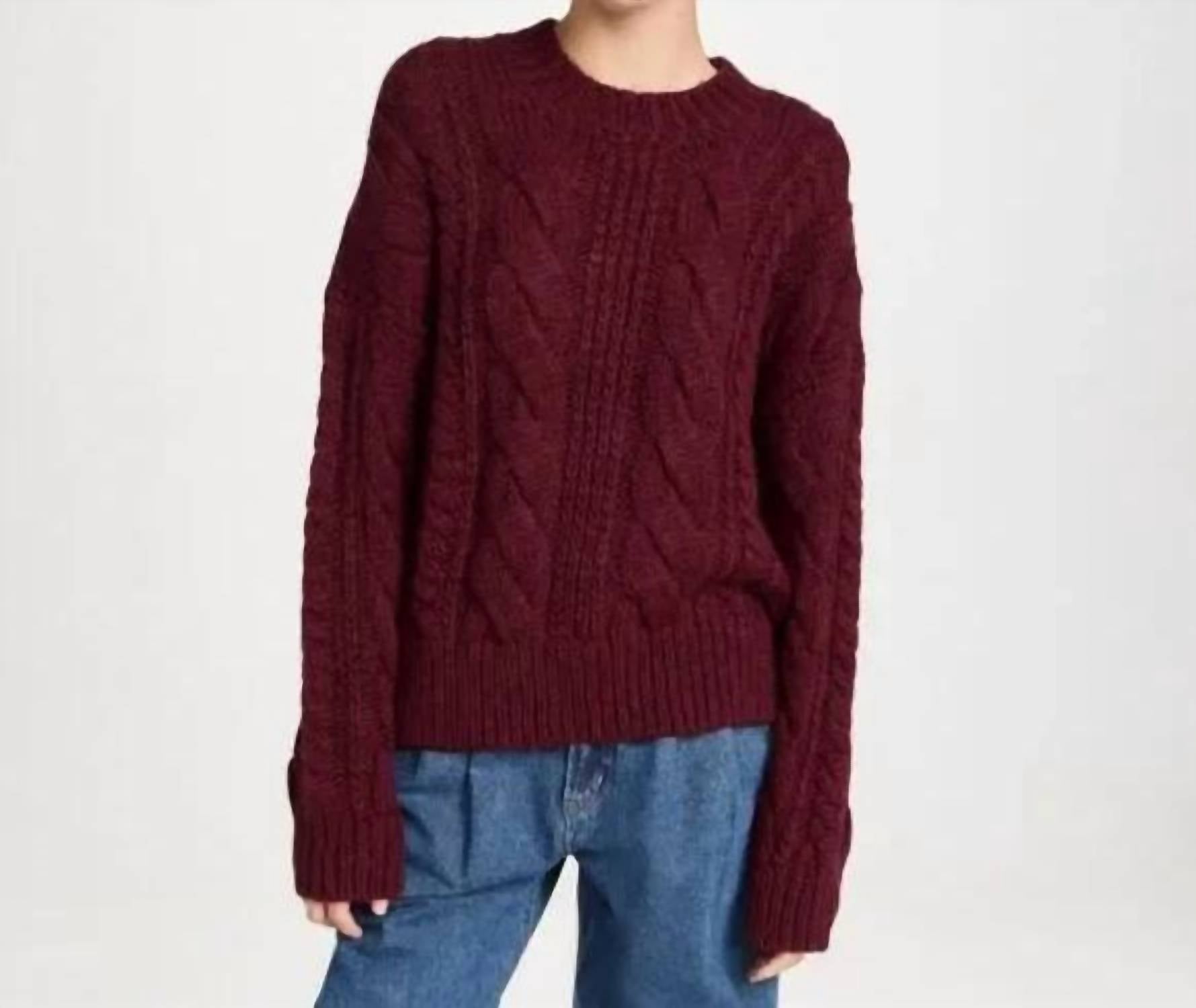 SOMETHING NAVY Свитер крупной вязки с круглым вырезом, бордовый
SOMETHING NAVY Свитер крупной вязки с круглым вырезом, бордовый