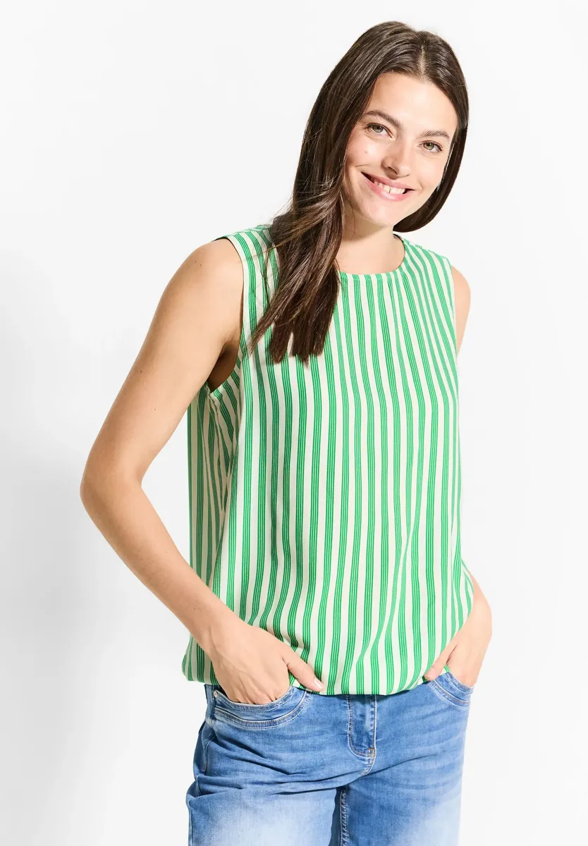 Блузка-топ Cecil с круглым вырезом, зеленый
Блузка-топ Cecil с круглым вырезом, зеленый