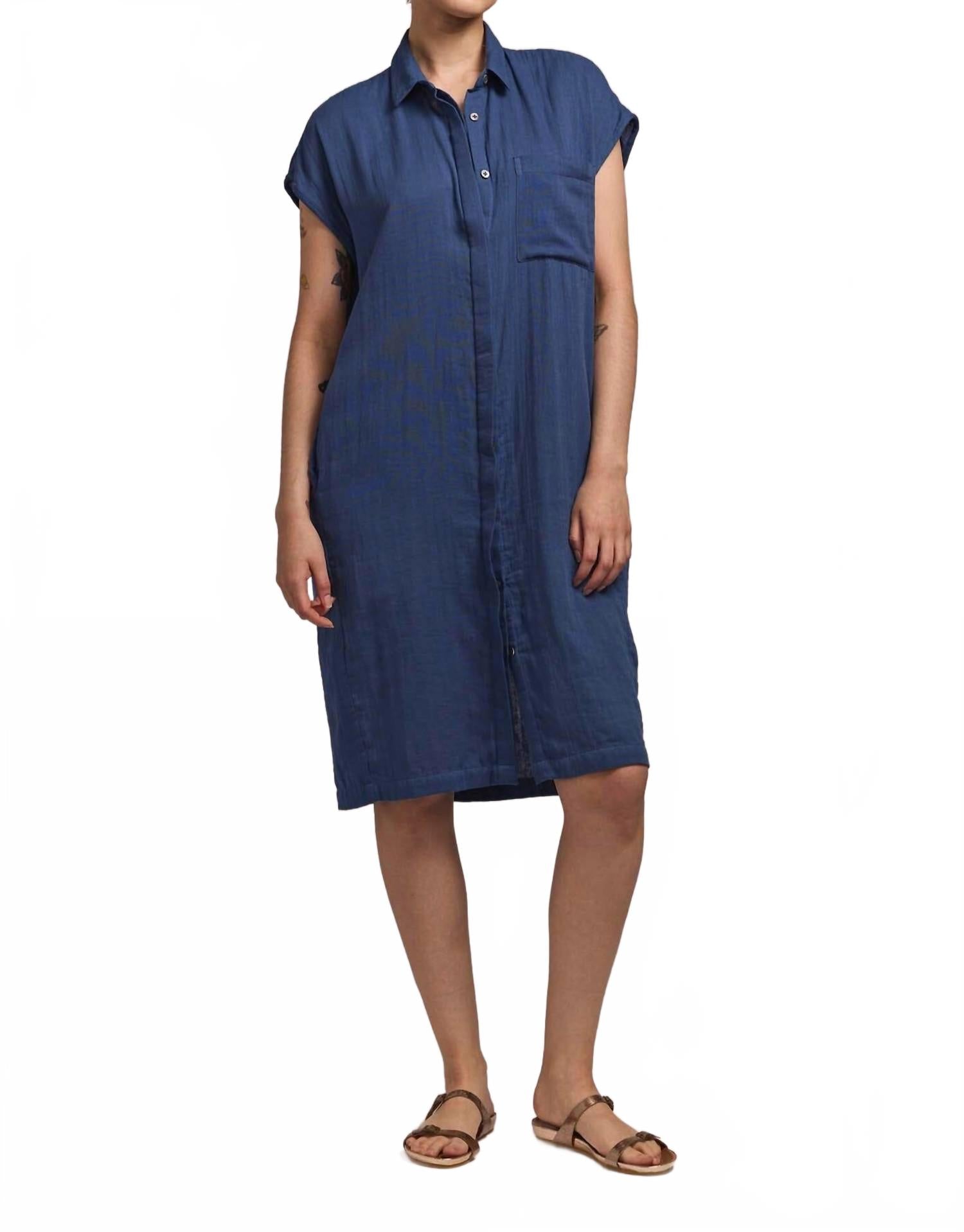 M.PATMOS Платье Keyes с короткими рукавами, цвет индиго
M.PATMOS Платье Keyes с короткими рукавами, цвет индиго