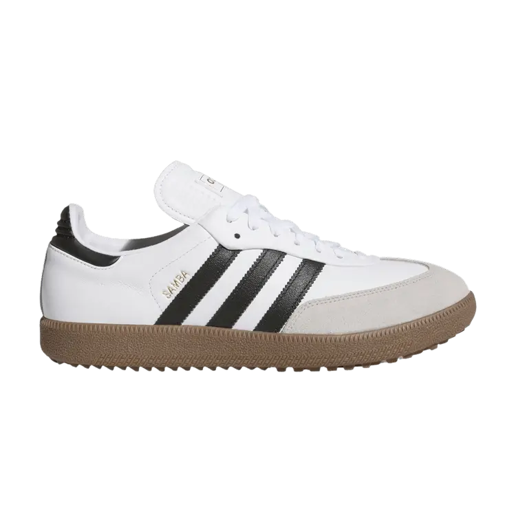 Кроссовки adidas Samba Spikeless Golf White Black Gum, белый
Кроссовки adidas Samba Spikeless Golf White Black Gum, белый