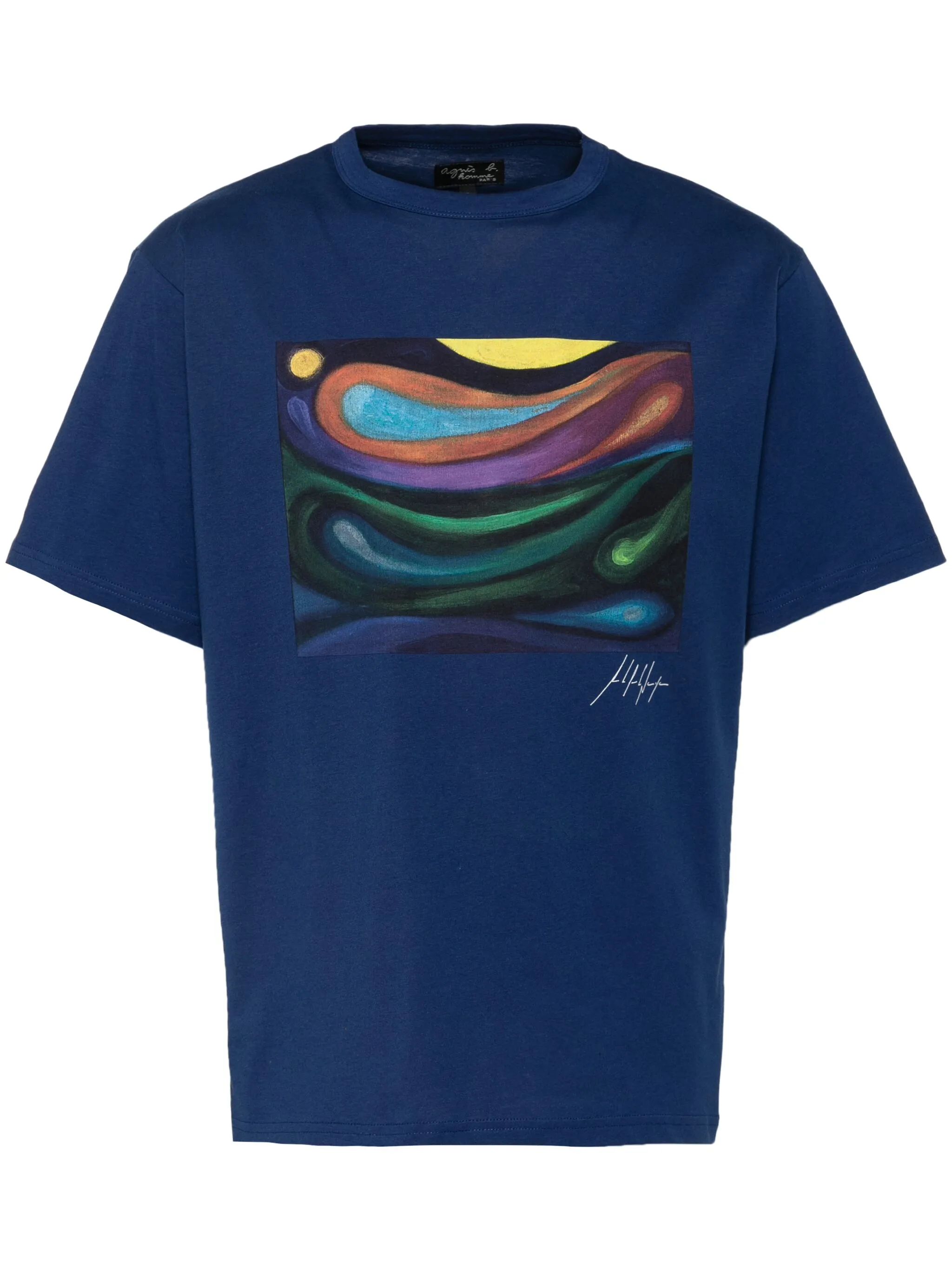 Футболка с графичным принтом Agnès B., синий
Футболка с графичным принтом Agnès B., синий