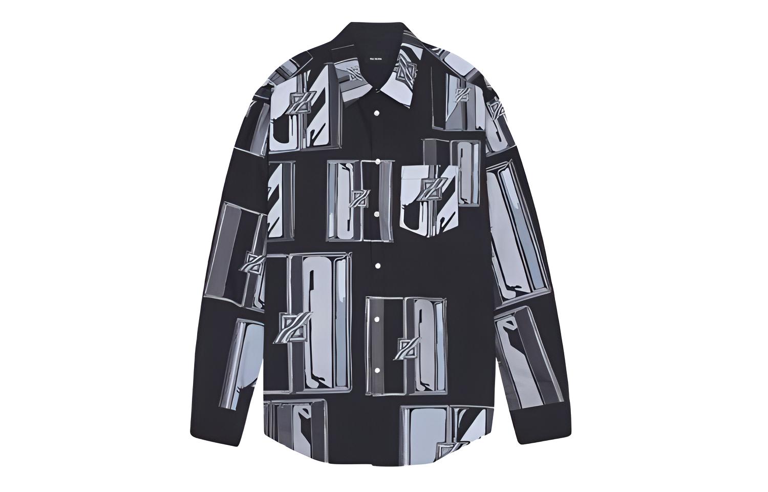 WE11DONE Мужская черная рубашка
WE11DONE Мужская черная рубашка