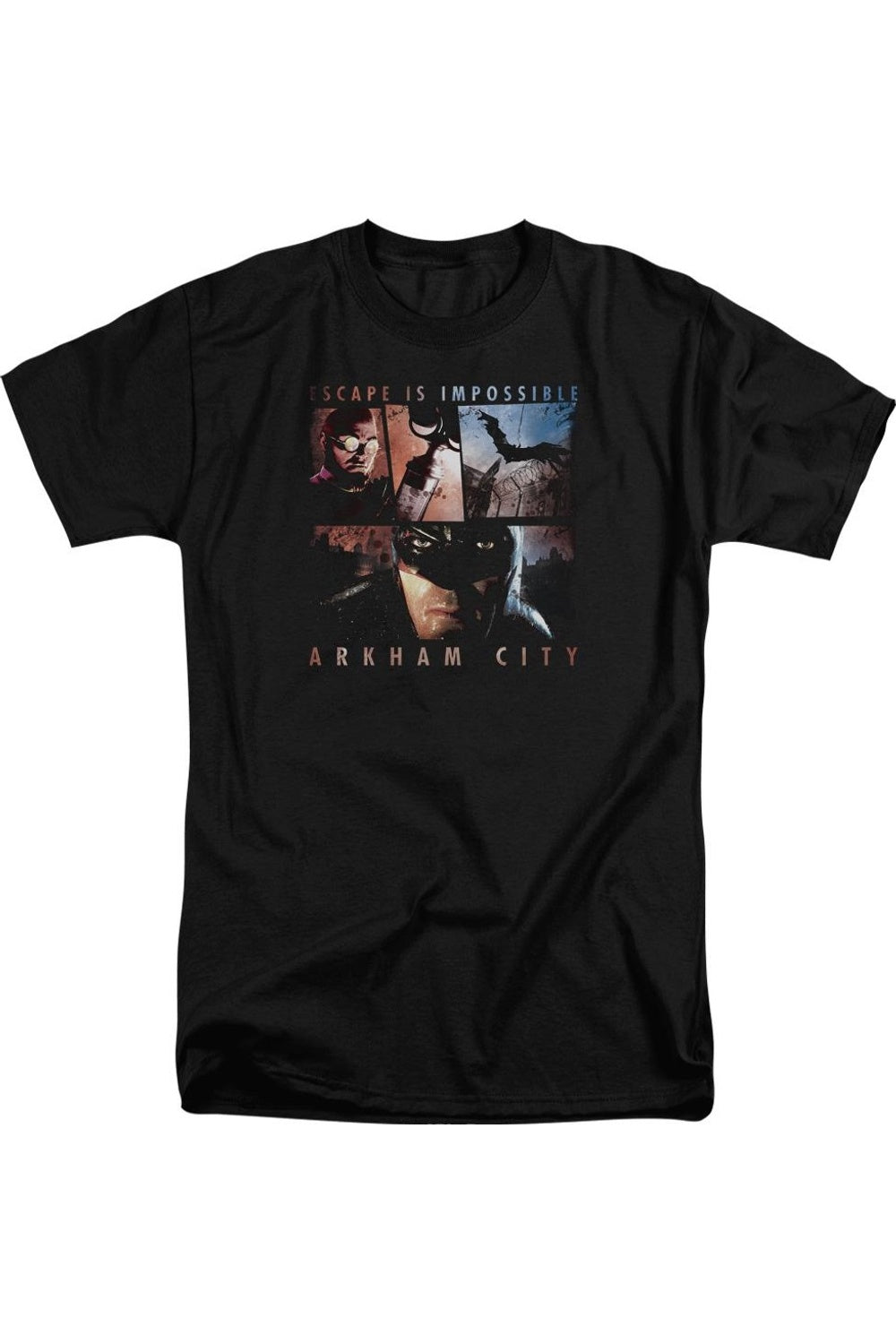 Футболка / футболка с коротким рукавом для взрослых Batman Arkham City Escape Is Impossible Gildan, черный
Футболка / футболка с коротким рукавом для взрослых Batman Arkham City Escape Is Impossible Gildan, черный