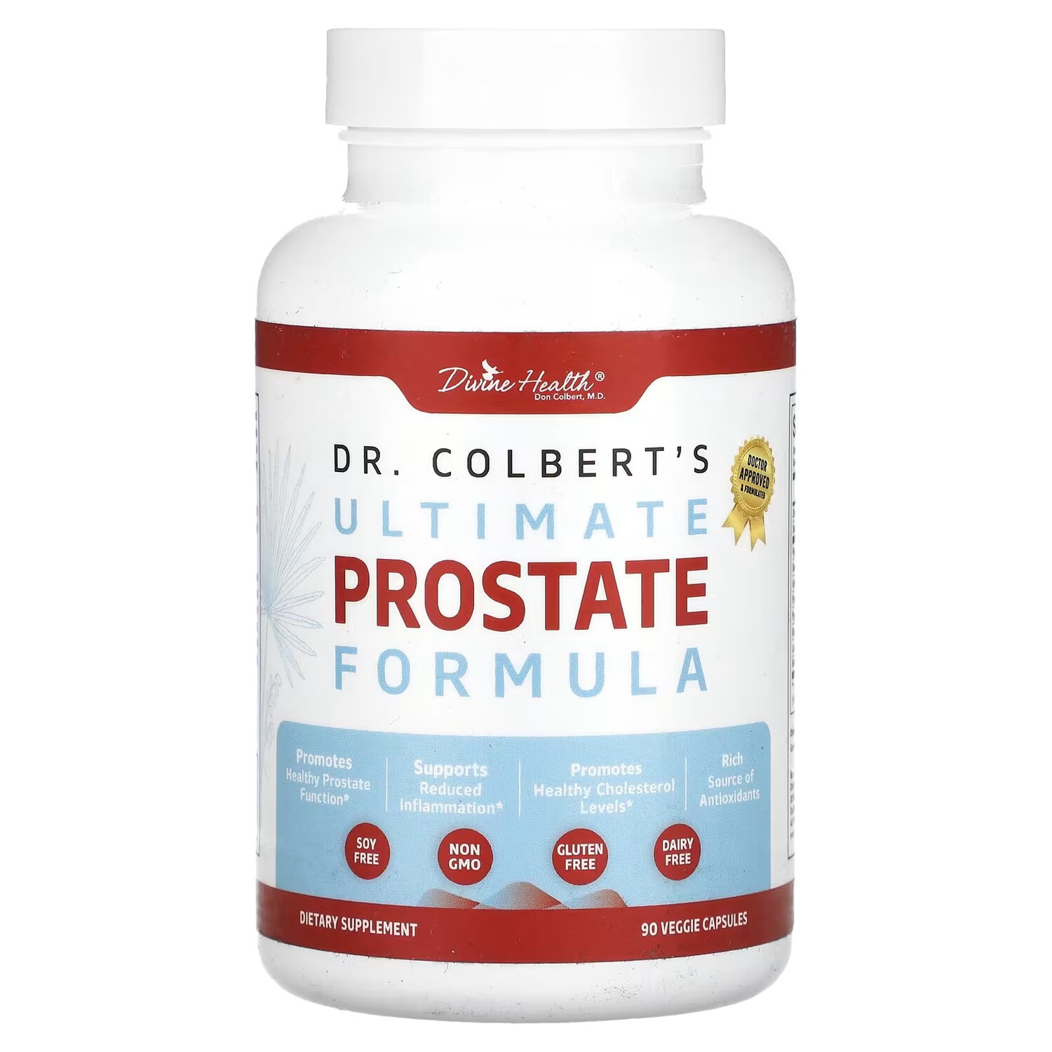 Добавка Divine Health Ultimate Prostate Formula Dr. Colbert's, 90 капсул