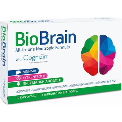 Bioaxeess Bio Brain With Cognizin Пищевая добавка для улучшения памяти - 30 капсул Bioaxess
Bioaxeess Bio Brain With Cognizin Пищевая добавка для улучшения памяти - 30 капсул Bioaxess