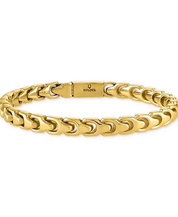 Мужской браслет из позолоченной нержавеющей стали Bulova, na
Мужской браслет из позолоченной нержавеющей стали Bulova, na